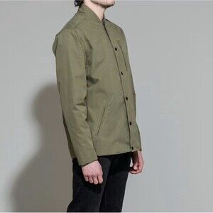 Huckberry Baro The Dean II Drywear Bomber Jacket in Loden Green Size M
